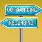 outsourcing (independent contractor) or insourcing (employee)