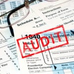 tax forms stamped "audit"